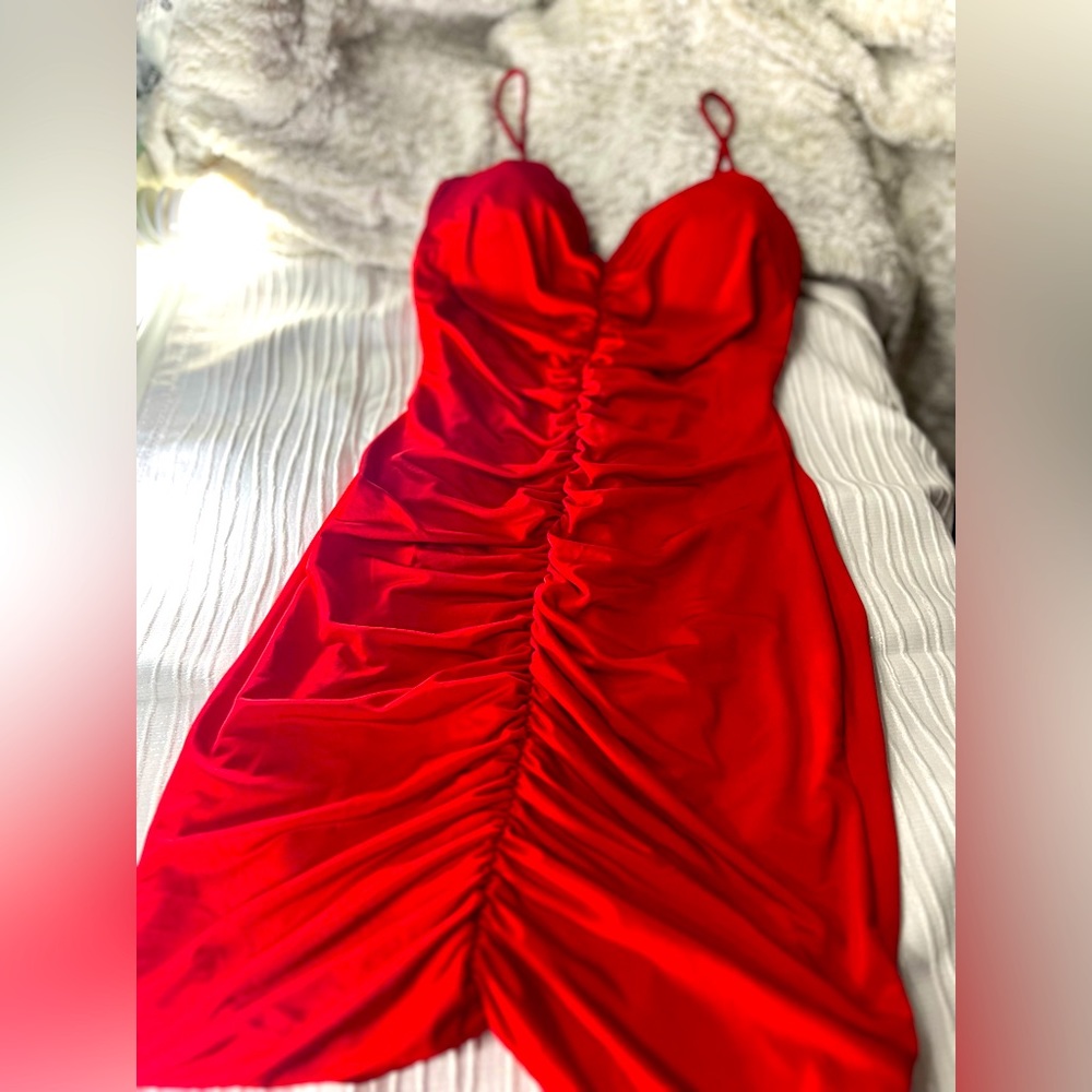Lovely Day S Red Dress